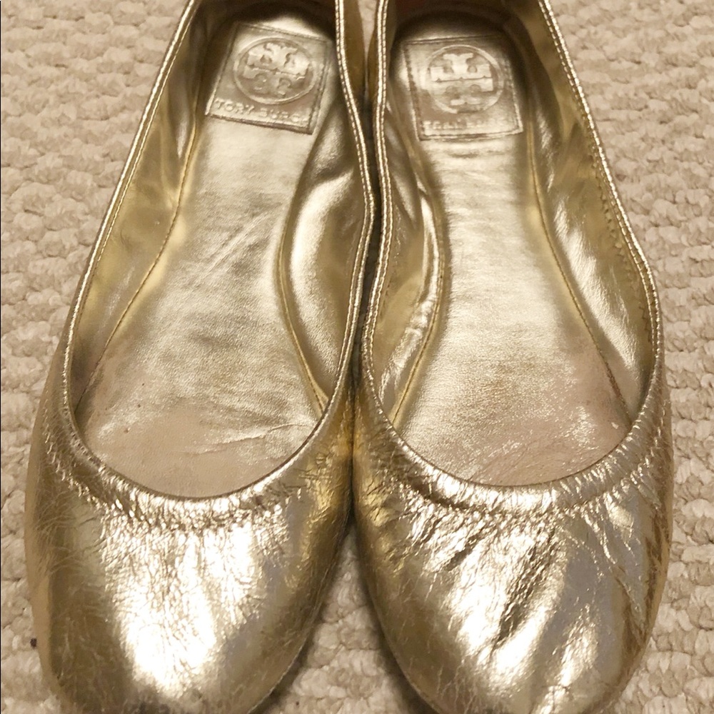 GUC Authentic Tory Burch Gold flats